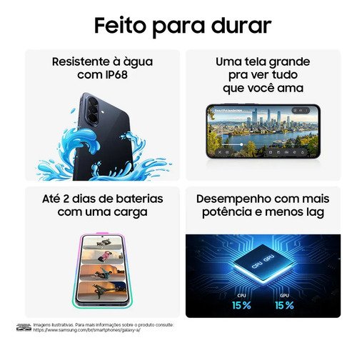 Celular Samsung Galaxy A57 5g 256gb, 8gb Ram, Recursos Ai Azul-escuro