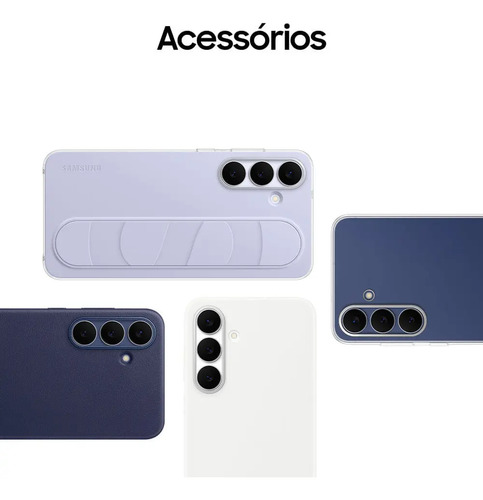 Celular Samsung Galaxy S25 Fe 5g, 128gb, 8gb Ram, Câmera Tripla De 50+12+8, Tela Grande De 6.7 Azul