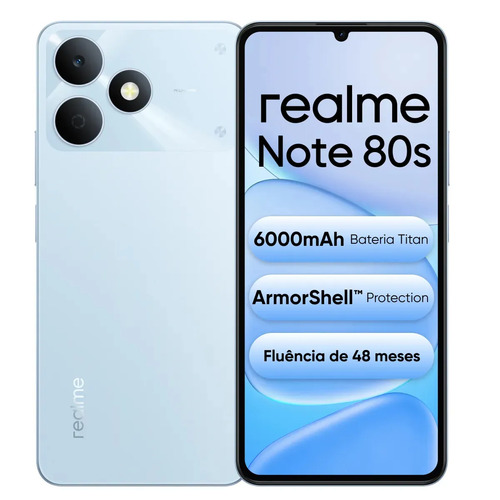 Celular smartphone realme note 80s 128gb 4gb ram dual sim az