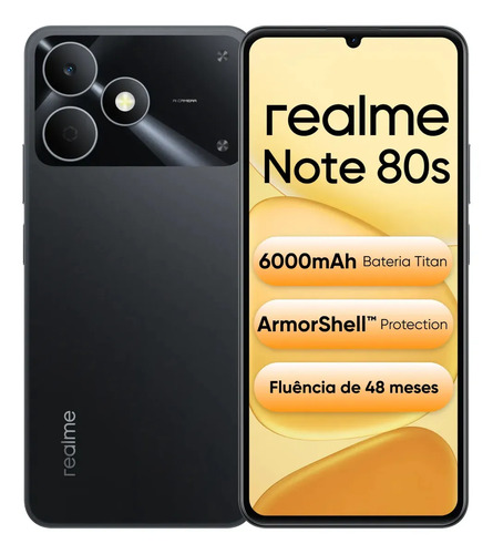 Celular smartphone realme note 80s 128gb 4gb ram dual sim ba