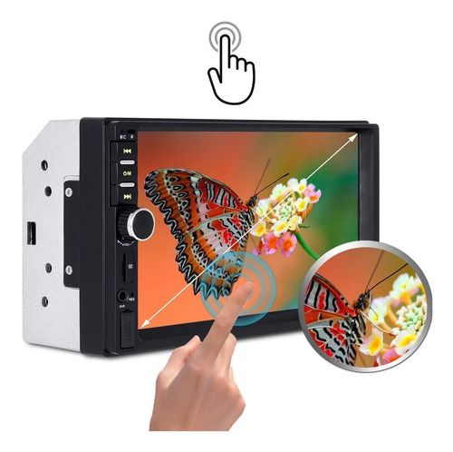 Central Multimídia Mp5 2 Din 7 Polegadas Espelhamento Usb Sd Bluetooth 7810h First