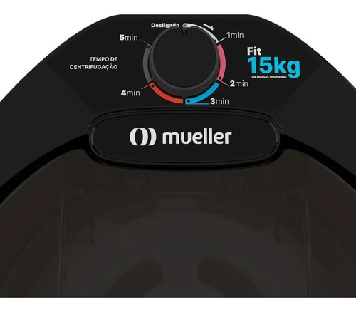 Centrífuga De Roupas Mueller Fit 15kg De Roupa Molhada Cor Preto