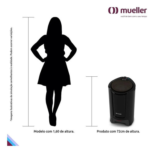 Centrífuga De Roupas Mueller Fit 15kg De Roupa Molhada Cor Preto