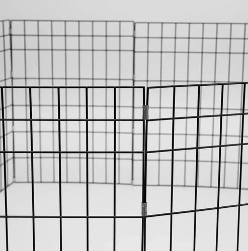 Cercadinho Dobrável Metal Pet 6 Painéis 50cm Altura Médio