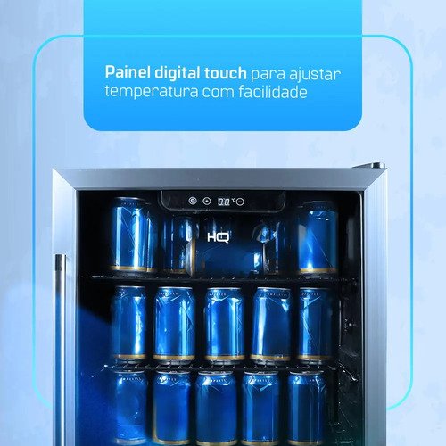 Cervejeira Expositor Vertical Hq 125l Pt/inx Hq-125cevpv