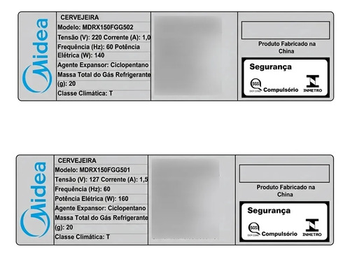 Cervejeira Frost Free 82l Prata Midea