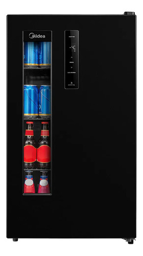 Cervejeira preta frost free 82 litros midea cor preto