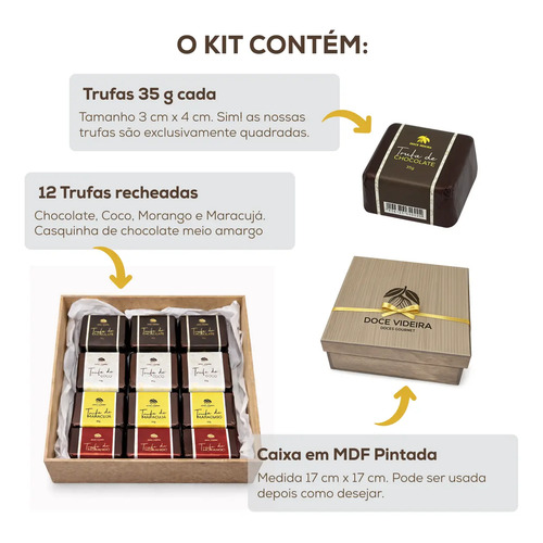 Cesta Aniversário Trufa Presente Namorado Mãe Corporativo