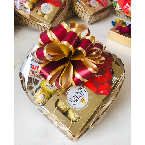 Cesta coracao chocolate nutella ferrero roche todas ocasioes 1