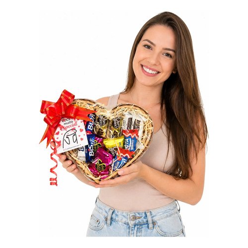 Cesta De Chocolate Presente Especial Chocolates Lacta