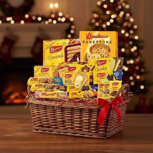 Cesta De Natal Bauducco P