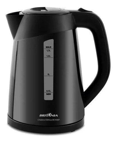 Chaleira eletrica bch06p 17 litros preta britania 220v preto