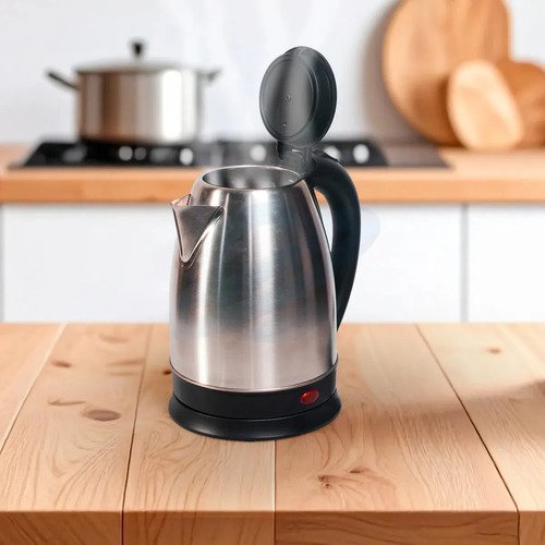 Chaleira Elétrica De Aço Inox E Planeta Tech 1200w 1,8 Litros com Desligamento Automático e Base Giratória