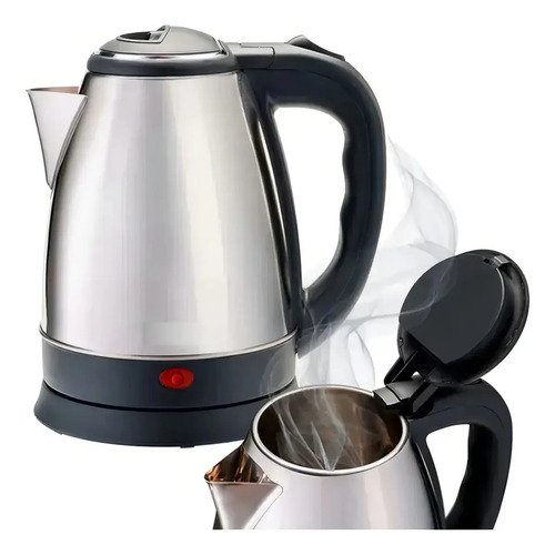 Chaleira Elétrica Inox 1,8L 1000W Aquecimento Rápido Automática