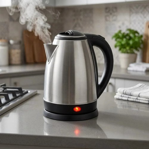 Chaleira Elétrica Inox 2 Litros 1500w Jarra Desligamento Automático Aquecimento Rápido Bule Pítia