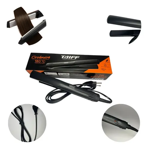 Chapinha Prancha Taiff Cerâmica Preta 110v/220v Bivolt Nf