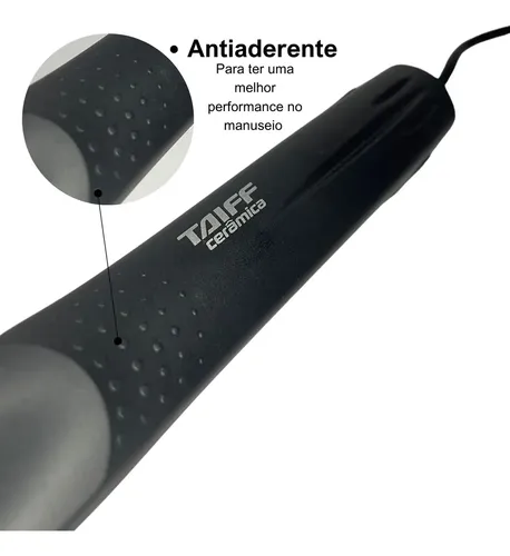 Chapinha Prancha Taiff Cerâmica Preta 110v/220v Bivolt Nf