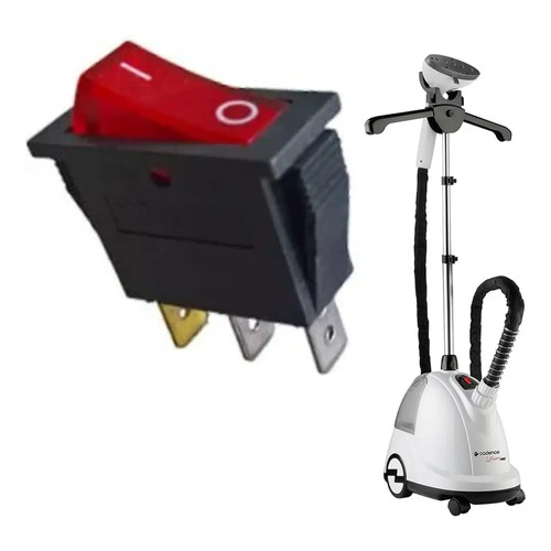 Chave botao liga desliga para passadeira a vapor cadence vap 1