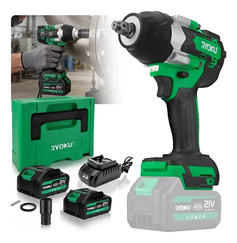 Chave de impacto 12 700nm brushless 2 baterias maleta