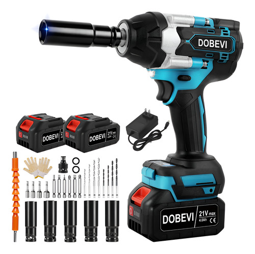 Chave de impacto 1200nm brushless c jogo soquete dobevi