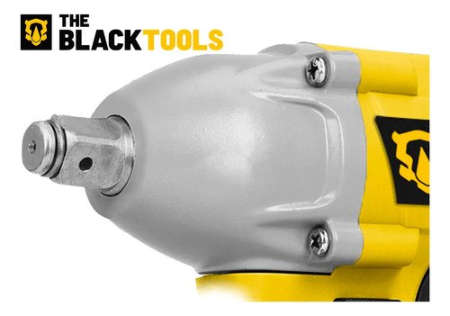Chave De Impacto A Bateria 21V 1/2" Pol 2400 Rpm Bivolt Com Acessórios E Maleta The Black Tools