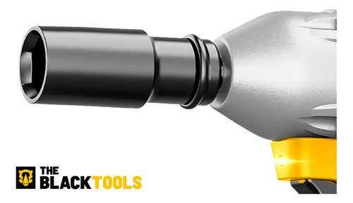 Chave De Impacto A Bateria 21v 4000mah Motor Brushless Com Maleta E Acessorios The Black Tools