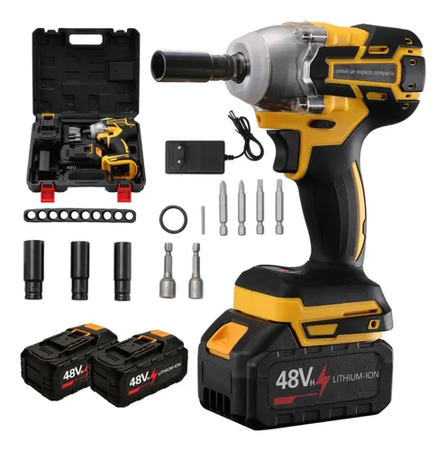 Chave de impacto a bateria 48v profissional