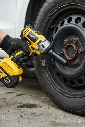 Chave De Impacto a Bateria Profissional Recarregável 88v 4ah Brushless Parafusadeira Furadeira Alta Potência Sem Escova 2 Baterias MESTRI M-88V