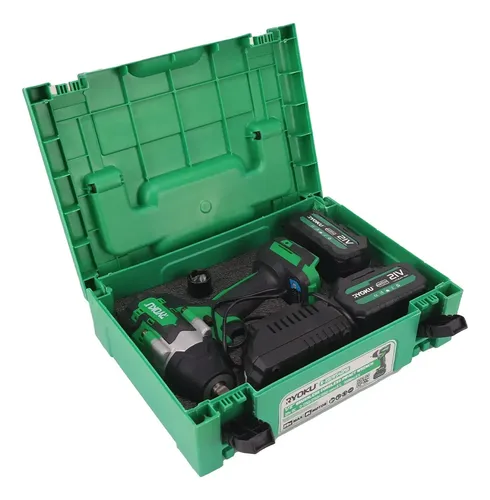 Chave De Impacto Brushless 700nm 2 Baterias Maleta Ryoku