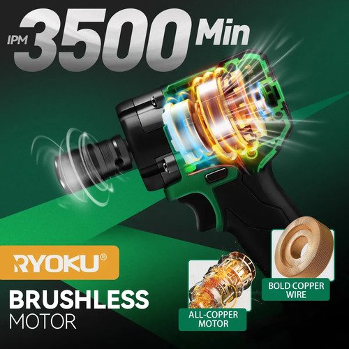 Chave De Impacto+ Esmerilhadeira Lixadeira Kit Brushless 21v