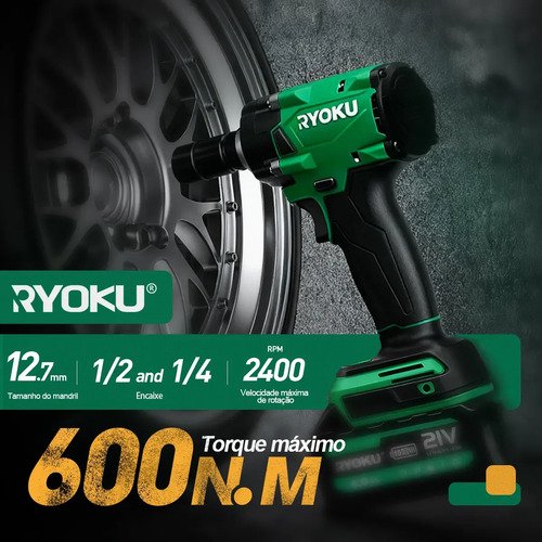 Chave De Impacto+ Esmerilhadeira Lixadeira Kit Brushless 21v