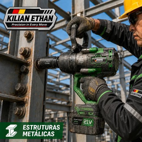 Chave de Impacto Kilian Ethan Master T3000 Sem Fio, 2510 Nm e Encaixe de 1"