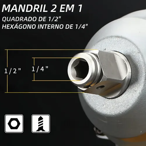 Chave De Impacto Kinetx Brushless 880nm 98v 2 Bat + Maleta