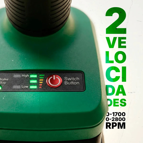 Chave De Impacto Parafusadeira Furadeira Several Importados Recarregável 21v 2600mah Maleta Ferramentas Verde