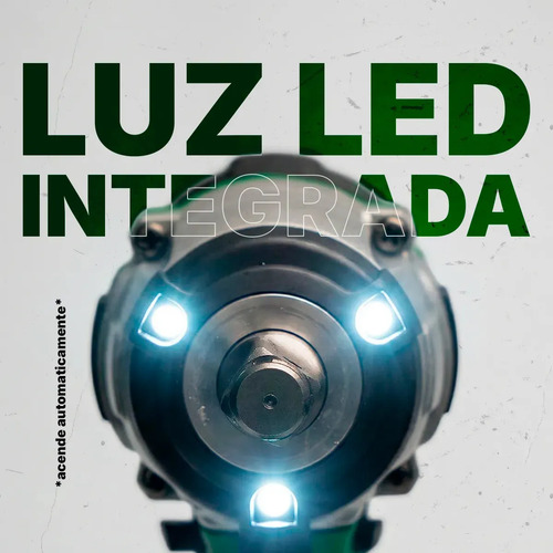 Chave De Impacto Parafusadeira Furadeira Several Importados Recarregável 21v 2600mah Maleta Ferramentas Verde