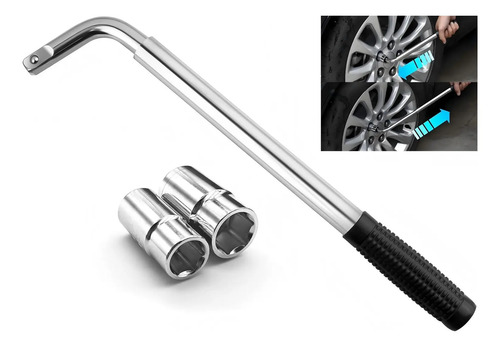 Chave de roda alongavel telescopica universal 17192123mm