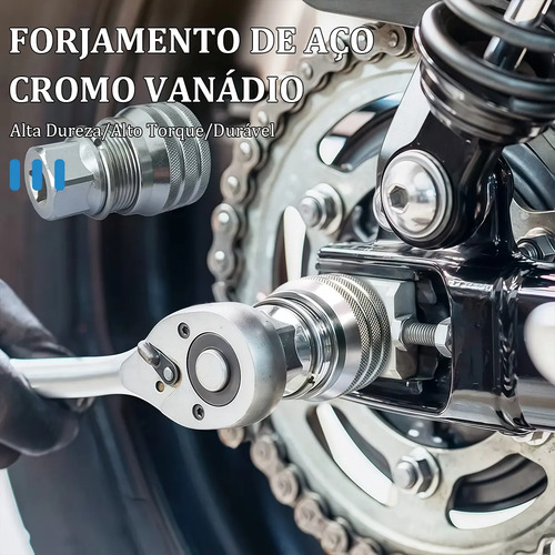 Chave Soquete Ajustável Multifuncional Catraca 10 A 19mm