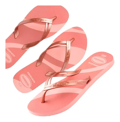 Chinelo havaianas elegance print feminino original flexivel