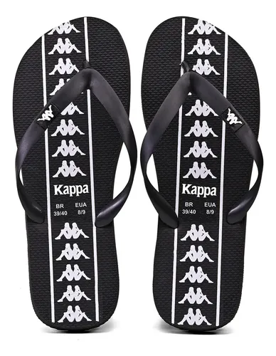 Chinelo kappa beach adulto unissex em borracha