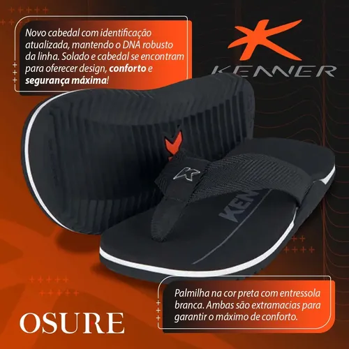 Chinelo Kenner Nk6 Pro Sandália 100% Original C/ Nota Fiscal