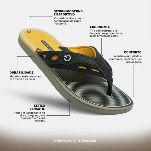 Chinelo Masculino Cartago Ortopédico Resistente Envio Rápido