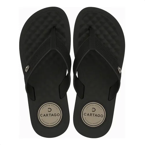 Chinelo masculino cartago tira larga sandalia confortavel