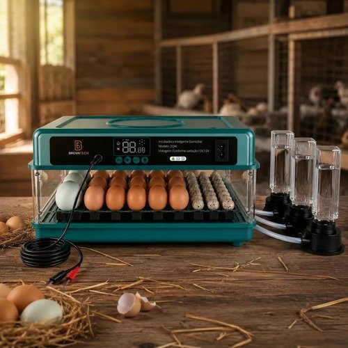 Chocadeira incubadora eletrica automatica ate 48 ovos galinh