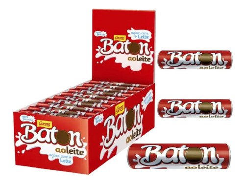 Chocolate Baton Ao Leite Garoto Caixa 30x16g