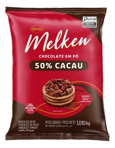 Chocolate em po 50 cacau melken 1010kg