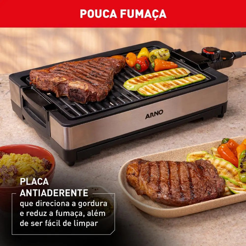 Churrasqueira elétrica Arno GPRA preta