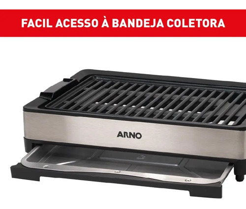 Churrasqueira elétrica Arno GPRA preta