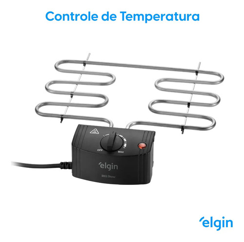 Churrasqueira Elétrica De Mesa Elgin 42CHU2001000 Cor Preta
