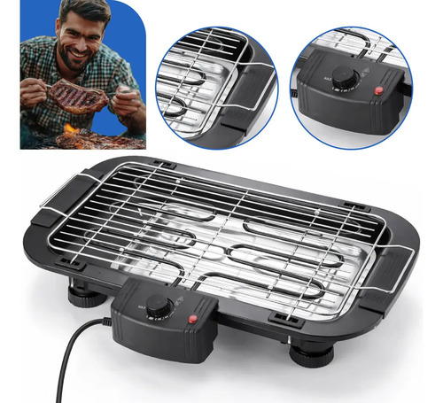 Churrasqueira eletrica tamanho grande steak grill sem fumaca