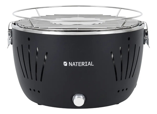 Churrasqueira movel naterial table grill aco inoxidavel 35x2